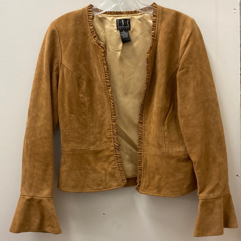 Inc Petite Leather Jacket
